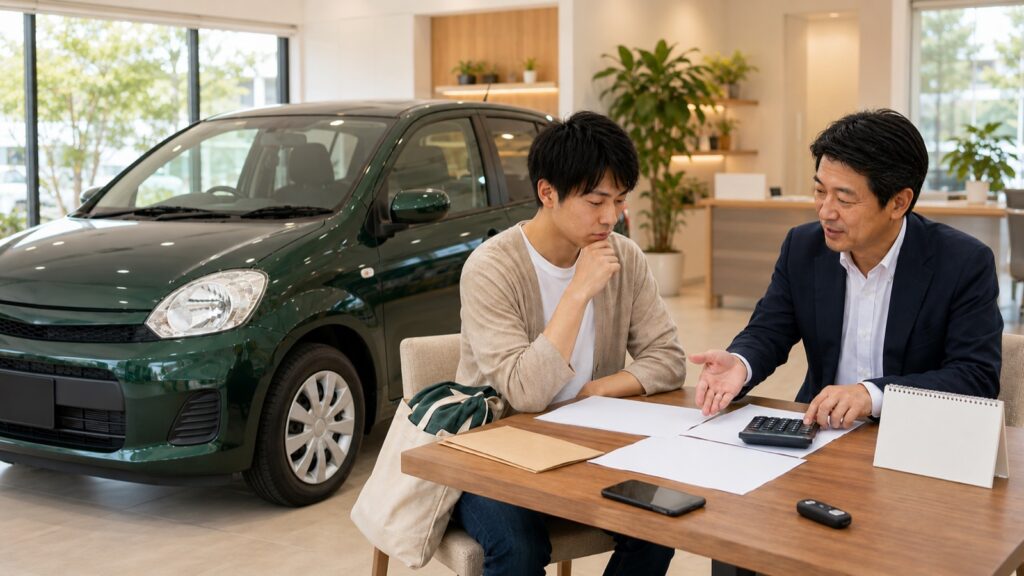 自社ローンの店選びで失敗しないを確認する車選びのイメージ