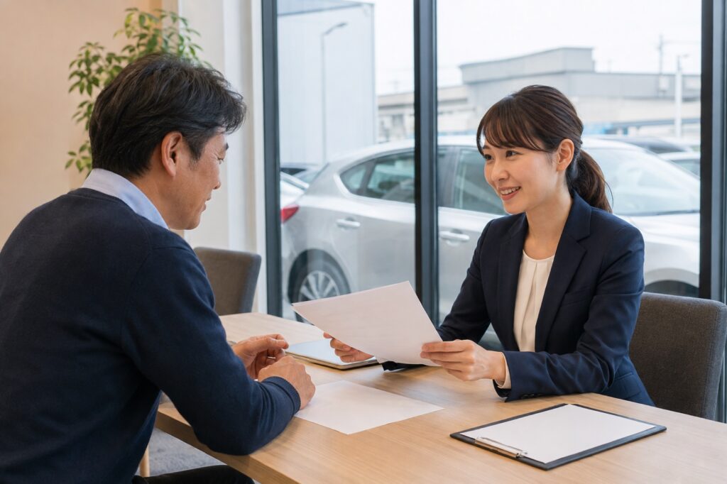 自社ローンで車を買えるを確認する車選びのイメージ