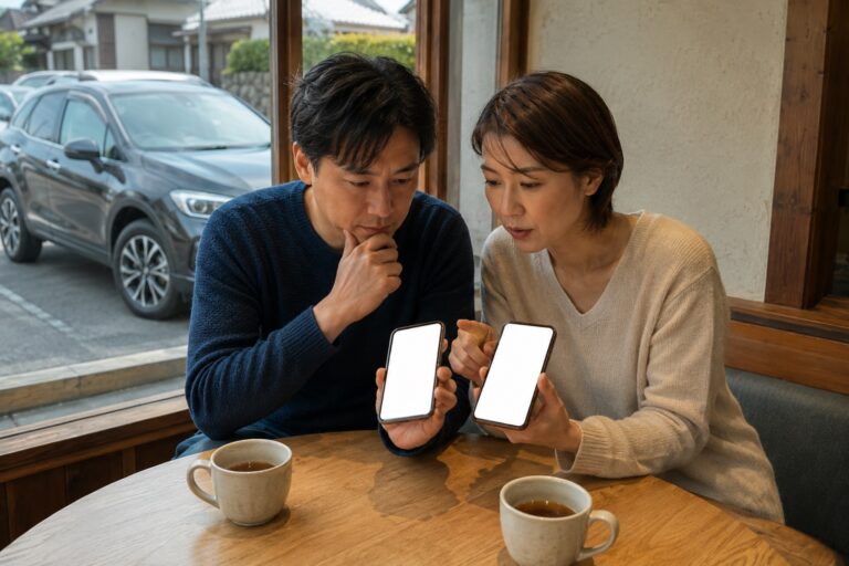 携帯料金の滞納で車を買えないを確認する車選びのイメージ