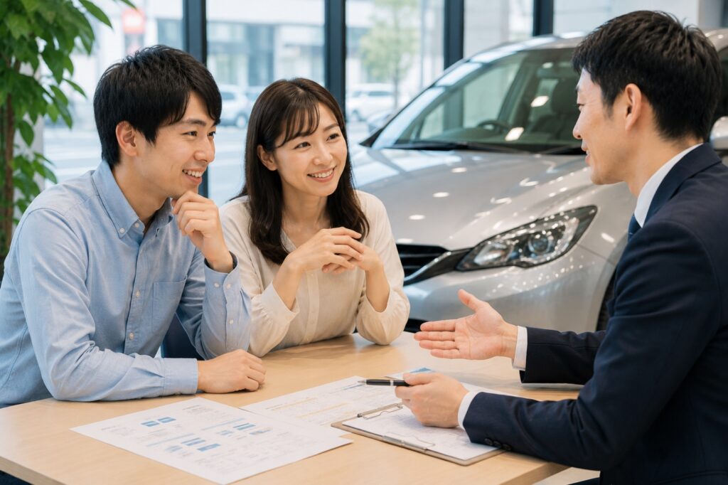 カードの滞納で車購入が不安を確認する車選びのイメージ