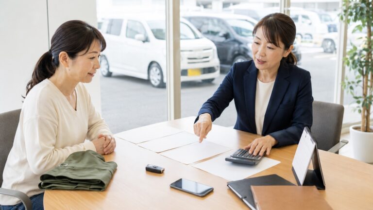 債務整理中でも車が必要を確認する車選びのイメージ