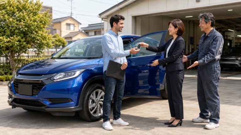 中古車を早く納車してほしいを確認する車選びのイメージ