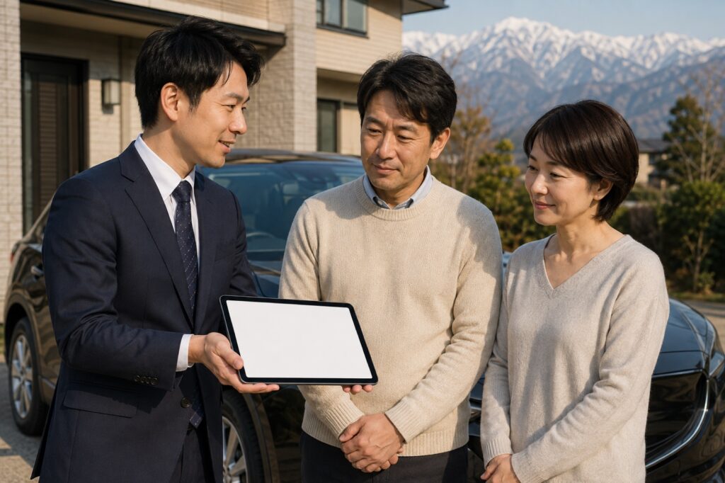 外国籍でも自社ローンを相談できるを確認する車選びのイメージ